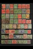 PERFINS 1910's-1970's Interesting Collection Of Used Stamps With Various Private COMMERCIAL PERFINS Presented On Stock P - Andere & Zonder Classificatie