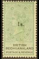 1888 1s On 1s Green & Black, SG 28, Mint. For More Images, Please Visit Http://www.sandafayre.com/itemdetails.aspx?s=628 - Autres & Non Classés