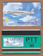 AC - TURK TELECOM PHONECARDS -  DOUGLAS DC - 3 30 CREDITS ​19 APRIL 1994 - Avions