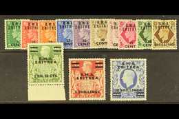 ERITREA 1948 B.M.A. Surcharge Set Complete, SG E1/12, Very Fine Never Hinged Mint. (13 Stamps) For More Images, Please V - Afrique Orientale Italienne