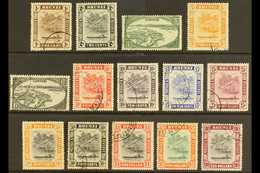 1947-51 Complete Set, SG 79/92, Fine Cds Used, Fresh. (14 Stamps) For More Images, Please Visit Http://www.sandafayre.co - Brunei (...-1984)