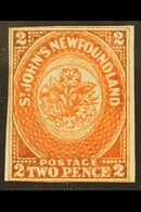 1860 2d Orange Vermilion, SG 10, Very Fine Mint No Gum. Cat SG £600 For More Images, Please Visit Http://www.sandafayre. - Other & Unclassified