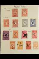 RAILWAY STAMPS 1871-1884 Old Mint & Used Collection On Leaves, Includes Various State Railways Issues, Plus Borga - Kerv - Altri & Non Classificati