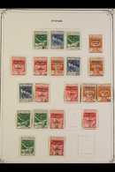 1918-1924 MINT COLLECTION On Pages, Includes 1918-19 Overprints With Twenty One Different Blocks Of 4 (presumably Forger - Fiume