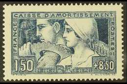 1928 1fr50 + 8fr50 Type III, Le Travail, Yv 252b, Very Fine Mint. For More Images, Please Visit Http://www.sandafayre.co - Autres & Non Classés