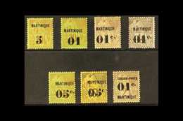 MARTINIQUE 1886-91 Surcharges All Different Mint Group Incl. 1886 "5" On 20c, 1888-91 "01c" On 20c, "05c" On 20c & "05c" - Other & Unclassified