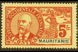 MAURITANIA 1906 5f Red On Straw (Yvert 16, SG 16), Fine Mint, Very Fresh. For More Images, Please Visit Http://www.sanda - Autres & Non Classés