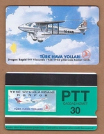 AC - TURK TELECOM PHONECARDS -  DRAGON RAPID 30 CREDITS 19 APRIL 1994 - Avions