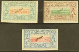 SOMALI COAST DJIBOUTI 1894-1900 5c, 10c, And 50c "Views Of Djibouti" With Diagonal "SPECIMEN" Overprints, Maury 9a, 10a, - Andere & Zonder Classificatie