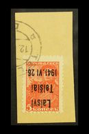 TELSIAI (TELSCHEN) 1941 5k Scarlet "Laisvi Telsiai" Local Overprint Type III With INVERTED OVERPRINT Variety, Michel 1 K - Altri & Non Classificati