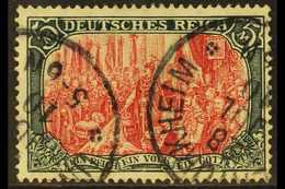 1905-12 5m Carmine & Black 'Peace Printing' Scarce Shade, Michel 97 A Ia, Fine Used With Two Fully Dated Cds Cancels, Id - Other & Unclassified