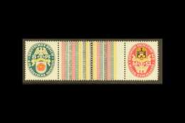 1929 SE-TENANT COAT OF ARMS. Fund For The Needy "Arms", 8pf+15pf, (Mi 431+Z +Z 432), Michel KZ15, Fine Mint For More Ima - Other & Unclassified