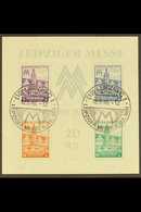 RUSSIAN ZONE WEST SAXONY 1946 Leipzig Fair Miniature Sheet (Mi Block 5, SG MSRD51), With Leipziger Messe Special Cancel. - Altri & Non Classificati