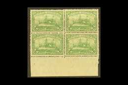 GERMAN EAST AFRICA 1905-20 2r Green Yacht, SG 43, Mi. A38, A Fine Never Hinged Mint Lower Marginal Block Of Four, Only A - Autres & Non Classés