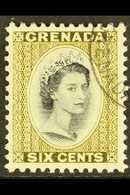 1966 6c Black And Olive-green, Block Watermark, SG 218, Very Fine Cds Used.  For More Images, Please Visit Http://www.sa - Grenade (...-1974)