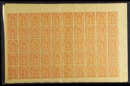 1878 FORGERIES ACCUMULATION One Peso Yellow "Indian Woman" (SG 14, Scott 14) Perf And Imperf Forgeries, Mostly In Comple - Guatemala