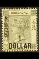 1898 $1 On 96c Grey Black, SG 52a, Fresh Mint, Tiny Gum Thin. For More Images, Please Visit Http://www.sandafayre.com/it - Autres & Non Classés