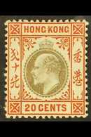 1904 20c Slate And Chestnut, Wmk MCA, SG 83, Fine And Fresh Mint. For More Images, Please Visit Http://www.sandafayre.co - Autres & Non Classés