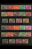 1950-1953 FIVE YEAR PLAN Both Watermarks Complete Sets (Mi 1069/82 & 1173/A85, SG 1082/95 A & B), Superb Never Hinged Mi - Sonstige & Ohne Zuordnung