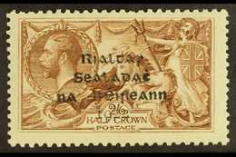 1922 2s6d Sepia-brown Dollard Overprint NISSEN RE-ENTRY (position R. 1/3 Plate 2/4 R), Hibernian T12a, Fine Mint, A Few  - Altri & Non Classificati