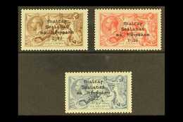 1922 2s6d, 5s & 10s Seahorses With Dollard Overprints Complete Set, SG 17/21, Hibernian T12/14, Superb Mint, Barest Trac - Other & Unclassified