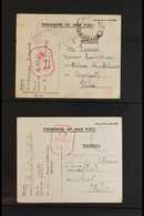 1942-47 WWII PRISONER OF WAR POST A Small Collection Of Censored Covers/cards From A Selection Of P.O.W. Camps In Great  - Non Classés