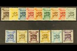 1925 "East Of Jordan" Ovpt Set, Perf 14, SG 143/57, Very Fine Mint. (15 Stamps) For More Images, Please Visit Http://www - Jordanië