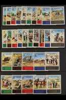 1976 Surcharges On 'Tragedy In The Holy Lands' Complete Set, SG 1167/96, Fine Never Hinged Mint, Fresh. (30 Stamps) For  - Jordanië