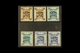 POSTAGE DUES 1926 Overprint Set Complete, SG D165/70, Very Fine Mint. (6 Stamps) For More Images, Please Visit Http://ww - Giordania