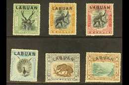 1900-02 Pictorials With New Colours Set, SG 111/116, Mainly Good To Fine Mint, The 4c. Yellow-brown Without Gum. (6 Stam - North Borneo (...-1963)