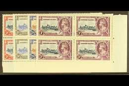 1935 Silver Jubilee Set Complete In R/H Corner Blocks Of 4, 2og, 2nhm. (16 Stamps) For More Images, Please Visit Http:// - Leeward  Islands