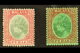 PERAK 1935 $2 And $5 Sultan Iskandar, SG 101/2, Very Fine And Fresh Mint. (2 Stamps) For More Images, Please Visit Http: - Other & Unclassified