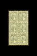 PERAK 1938-41 8c Grey, SG 110, Fine Mint (four Stamps Are Never Hinged) BLOCK Of 6, Fresh, Cat £240. (6 Stamps) For More - Andere & Zonder Classificatie