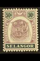 SELANGOR 1895 50c Dull Purple And Greenish Black, SG 59, Very Fine Mint. For More Images, Please Visit Http://www.sandaf - Autres & Non Classés