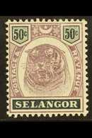 SELANGOR 1895 50c Dull Purple And Greenish Black, SG 59, Very Fine Mint. For More Images, Please Visit Http://www.sandaf - Sonstige & Ohne Zuordnung