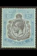 1921-22 2s Purple And Blue / Blue, SG 103, Very Fine Mint. For More Images, Please Visit Http://www.sandafayre.com/itemd - Malta (...-1964)