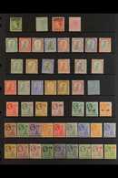 1876-1958 ALL DIFFERENT MINT COLLECTION Note QV Including 1876 6d And 1884 1d; Good "Device Of The Colony" Ranges With 1 - Montserrat