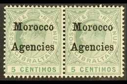 1905 5c Grey Green And Green, Horizontal Pair One Showing The Variety "cd Sideways", SG 24a, Fine Mint. For More Images, - Autres & Non Classés