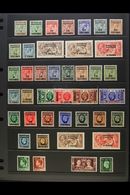 FRENCH CURRENCY 1917-37 ISSUES COMPLETE, SG 191/230, Incl Both 1924-32 3fr On 2s6d Shades, Mint. (41 Stamps) For More Im - Other & Unclassified