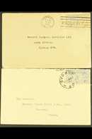 ENGLISH 1931 Burns Philp  Printed Envelope To Papua Bearing 5d Tied SYDNEY Cds, And 1935 Envelope To Sydney Bearing 5d ( - Autres & Non Classés