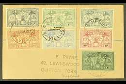 ENGLISH 1938 (March) A Neat And Attractive Philatelic Cover To England Bearing 1925 Set To 1s, Tied "NEW HEBRIDES VILA"  - Andere & Zonder Classificatie