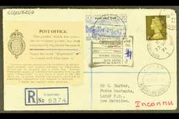 ENGLISH 1972 Inward Envelope Registered From England To Lamap, Where Some Seven Months Later A 20c Postage Due Stamp App - Sonstige & Ohne Zuordnung