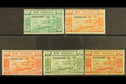 ENGLISH POSTAGE DUE 1938 Complete Set, SG D6/D10, Very Fine Mint, Only Very Lightly Hinged. (5 Stamps) For More Images,  - Autres & Non Classés