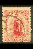 1901 1d Carmine, Perf 14 X 11, On Pirie Paper, SG 282, Good Used. For More Images, Please Visit Http://www.sandafayre.co - Otros & Sin Clasificación