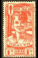 1931  1d + 1d Scarlet "Smiling Boy" Health Issue, SG 546, Very Fine, Lightly Hinged Mint For More Images, Please Visit H - Otros & Sin Clasificación