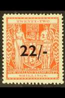 1948-58 Postal Fiscal 22/- On 22s Scarlet, SG F216, Fine Mint For More Images, Please Visit Http://www.sandafayre.com/it - Andere & Zonder Classificatie