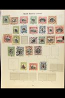 1883 - 1931 CHIEFLY USED REMAINDERED COLLECTION With Both Postal & Cto Used Stamps On Old Printed Album Pages With All S - Nordborneo (...-1963)