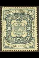 1888-92 25c. Indigo, SG 45, Fine Mint. For More Images, Please Visit Http://www.sandafayre.com/itemdetails.aspx?s=630781 - Borneo Del Nord (...-1963)