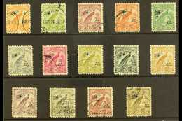 1932-34 AIR Set To 5s, SG 190/201, Good To Fine Used. (14 Stamps) For More Images, Please Visit Http://www.sandafayre.co - Papoea-Nieuw-Guinea