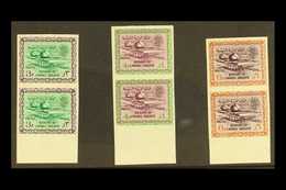 1963 - 65 IMPERF VARIETIES 3p, 4p And 6p Gas Oil Plant, With Wmk, As SG 268, 269 And 271, In IMPERF Vertical Pairs. (See - Arabia Saudita